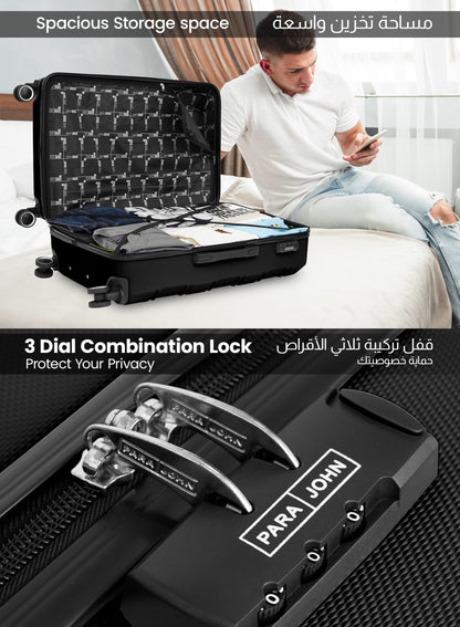 Brickbox 20 inch 8 Wheels Small 10 KG Cabin Size ABS Hard Side Luggage Trolley PARAJOHN UAE