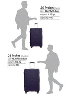 Parajohn Crista Series Set of 2 Luggage | Lightweight Small 10KG & Large 30KG ABS 8 Wheels Trolley Hardsided Travel Suitcase  PARAJOHN UAE