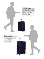 Parajohn Brickbox 20" Small Cabin Luggage – 8-Wheel ABS Hard-Sided Trolley, Lightweight 10KG Travel Suitcase for Easy Mobility  PARAJOHN UAE