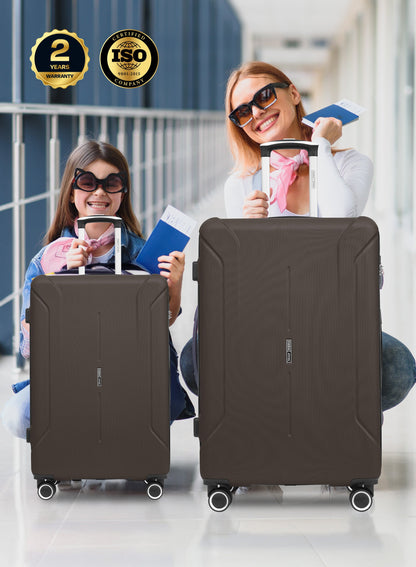 Parajohn Crista Series Set of 2 Luggage | Lightweight Small 10KG & Large 30KG ABS 8 Wheels Trolley Hardsided Travel Suitcase PARA JOHN