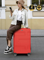 Parajohn Brickbox 20" Small Cabin Luggage – 8-Wheel ABS Hard-Sided Trolley, Lightweight 10KG Travel Suitcase for Easy Mobility  PARAJOHN UAE