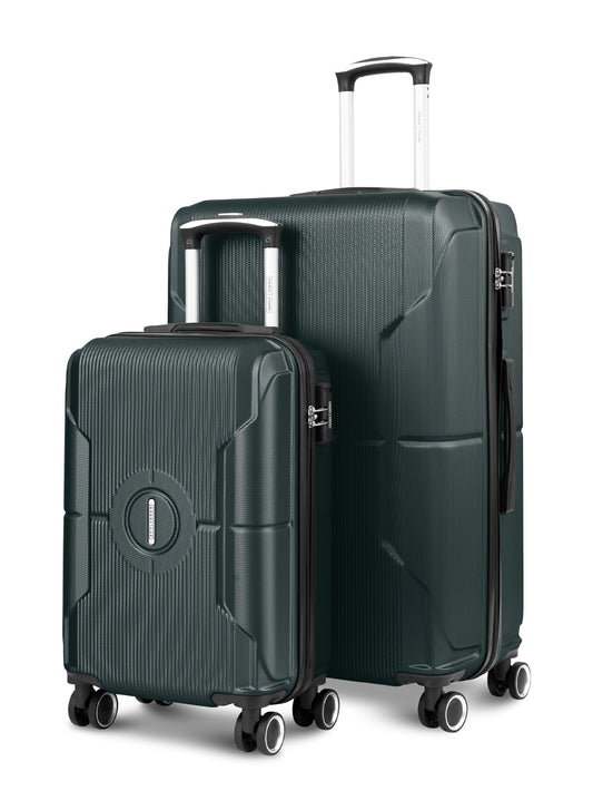 Parajohn Armorix Series Set of 2 Luggage | Lightweight Small 10KG & Large 30KG ABS 8 Wheels Trolley Hardsided Travel Suitcase
