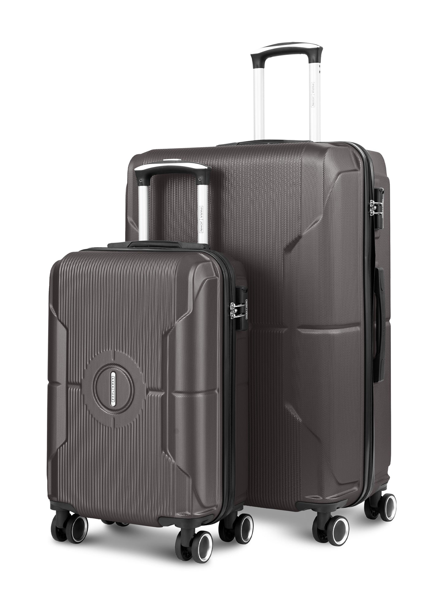 Parajohn Armorix Series Set of 2 Luggage | Lightweight Small 10KG & Large 30KG ABS 8 Wheels Trolley Hardsided Travel Suitcase