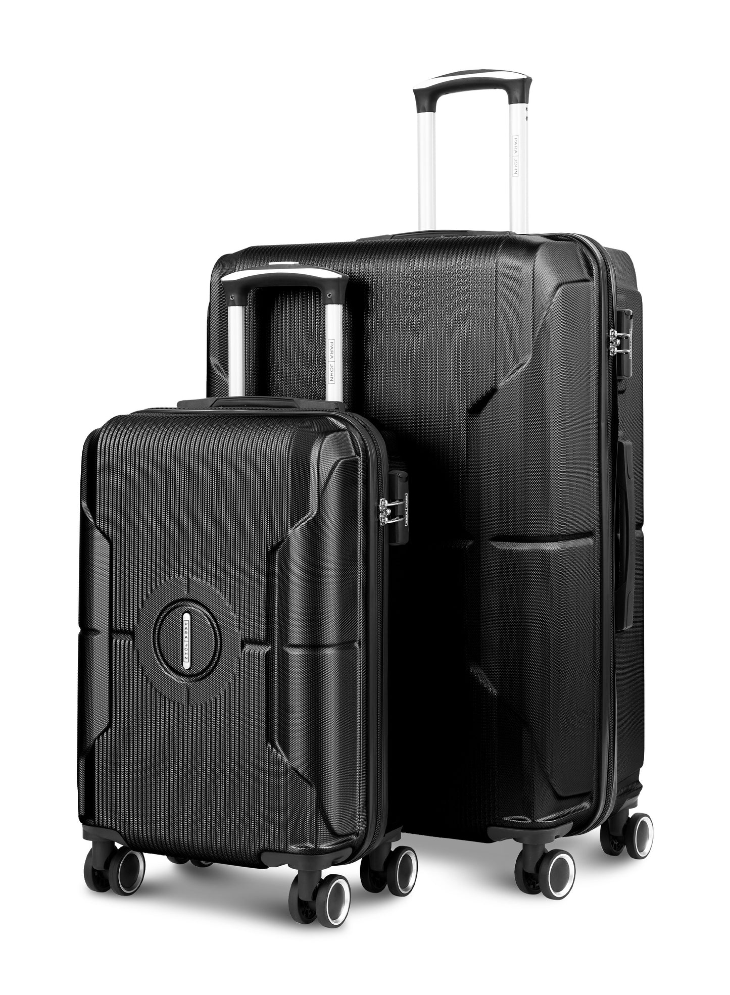 Parajohn Armorix Series Set of 2 Luggage | Lightweight Small 10KG & Large 30KG ABS 8 Wheels Trolley Hardsided Travel Suitcase