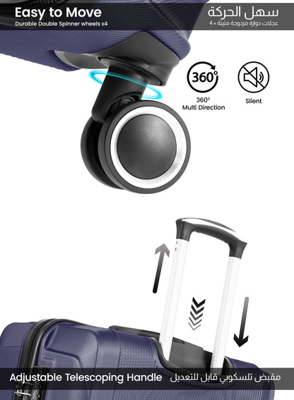 Parajohn Armorix 20 inch 8 Wheels Small 10 KG Cabin Size ABS Hard Side Luggage Trolley