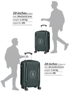 Parajohn Armorix 20 inch 8 Wheels Small 10 KG Cabin Size ABS Hard Side Luggage Trolley  PARAJOHN UAE