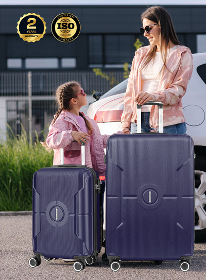 Parajohn Armorix Series Set of 2 Luggage | Lightweight Small 10KG & Large 30KG ABS 8 Wheels Trolley Hardsided Travel Suitcase