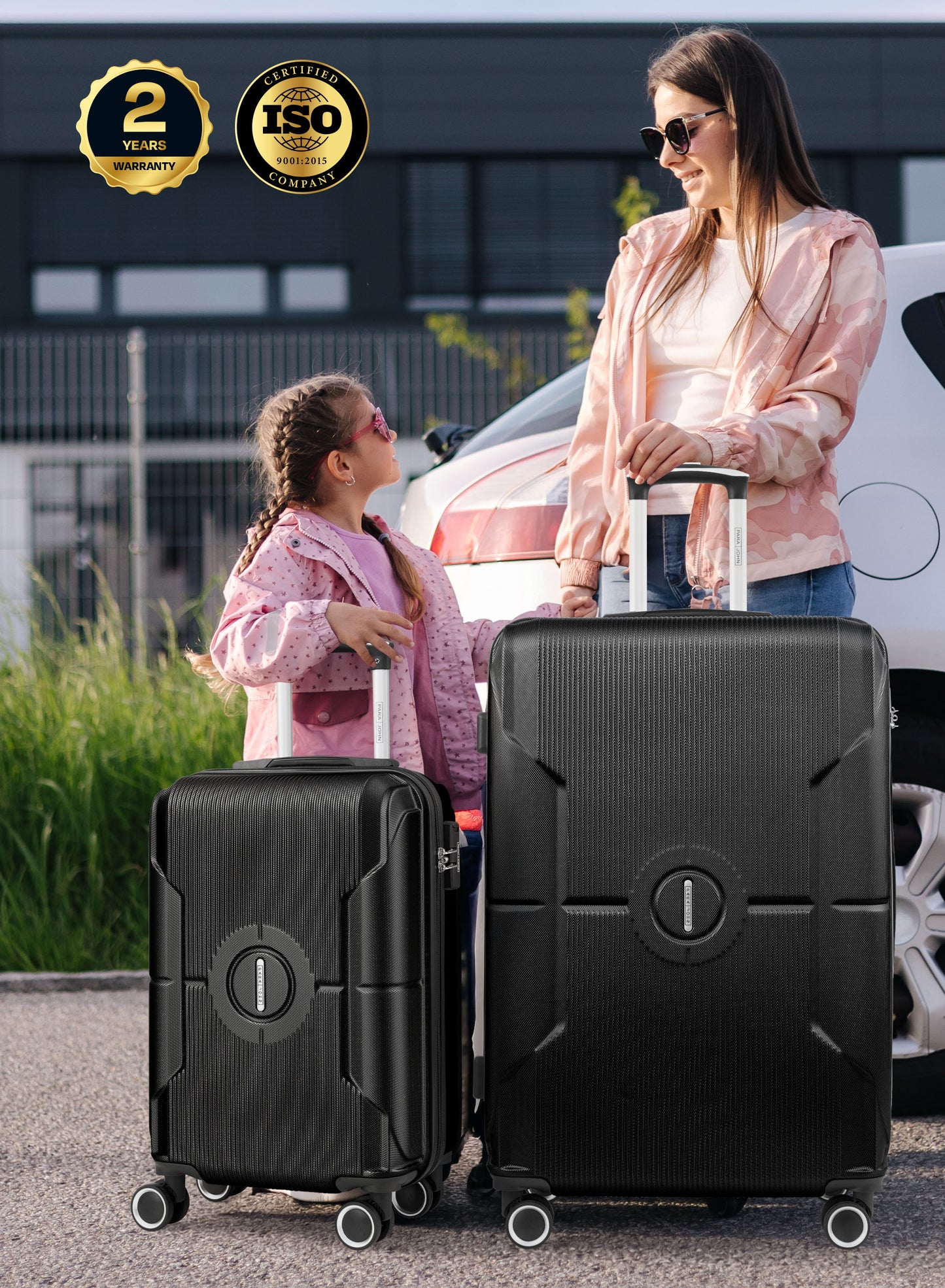 Parajohn Crista 28 inch 8 Wheels Small 30 KG Check in Size ABS Hard Side Luggage Trolley