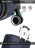 Parajohn VERTEX Series Set of 2 Luggage | Lightweight Small 10KG & Large 30KG ABS 8 Wheels Trolley Hardsided Travel Suitcase  PARAJOHN UAE
