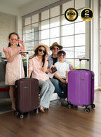 Parajohn VERTEX Series Set of 2 Luggage | Lightweight Small 10KG & Large 30KG ABS 8 Wheels Trolley Hardsided Travel Suitcase  PARAJOHN UAE