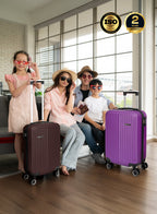 Parajohn VERTEX Series Set of 2 Luggage | Lightweight Small 10KG & Large 30KG ABS 8 Wheels Trolley Hardsided Travel Suitcase  PARAJOHN UAE