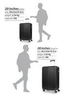 Parajohn VERTEX Series Set of 2 Luggage | Lightweight Small 10KG & Large 30KG ABS 8 Wheels Trolley Hardsided Travel Suitcase  PARAJOHN UAE