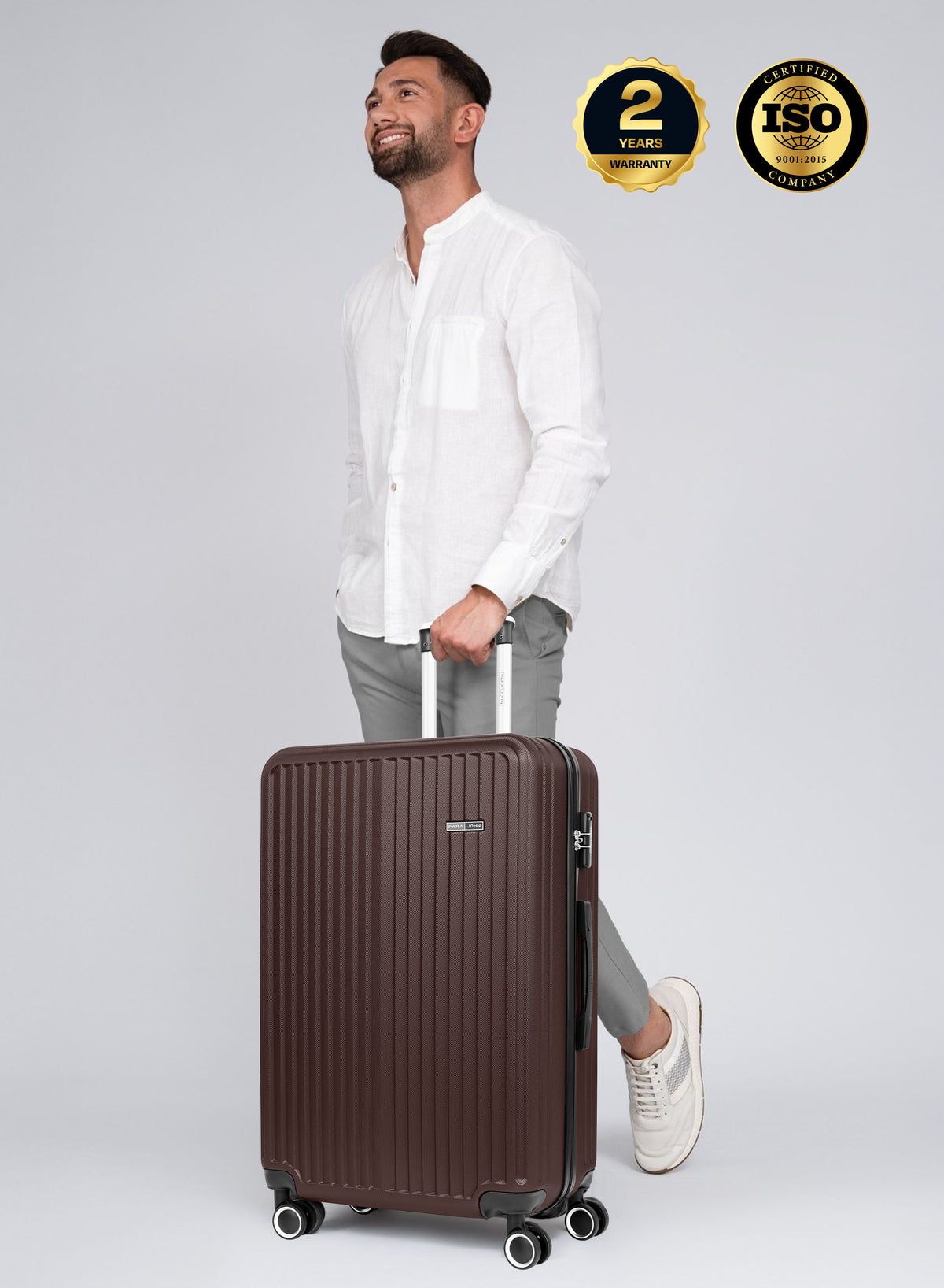 Parajohn Vertex Series 20" Cabin ABS Luggage | 10KG 8-Wheel Suitcase