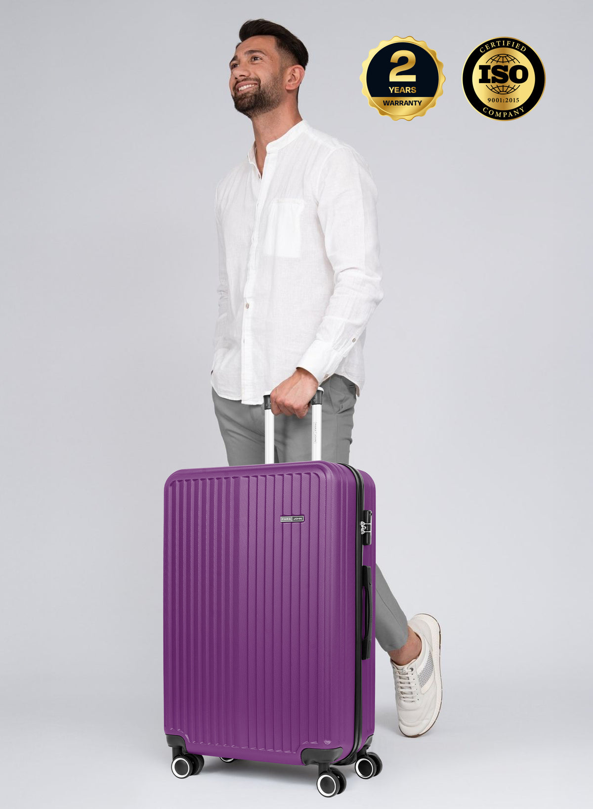 Parajohn Vertex Series 20" Cabin ABS Luggage | 10KG 8-Wheel Suitcase