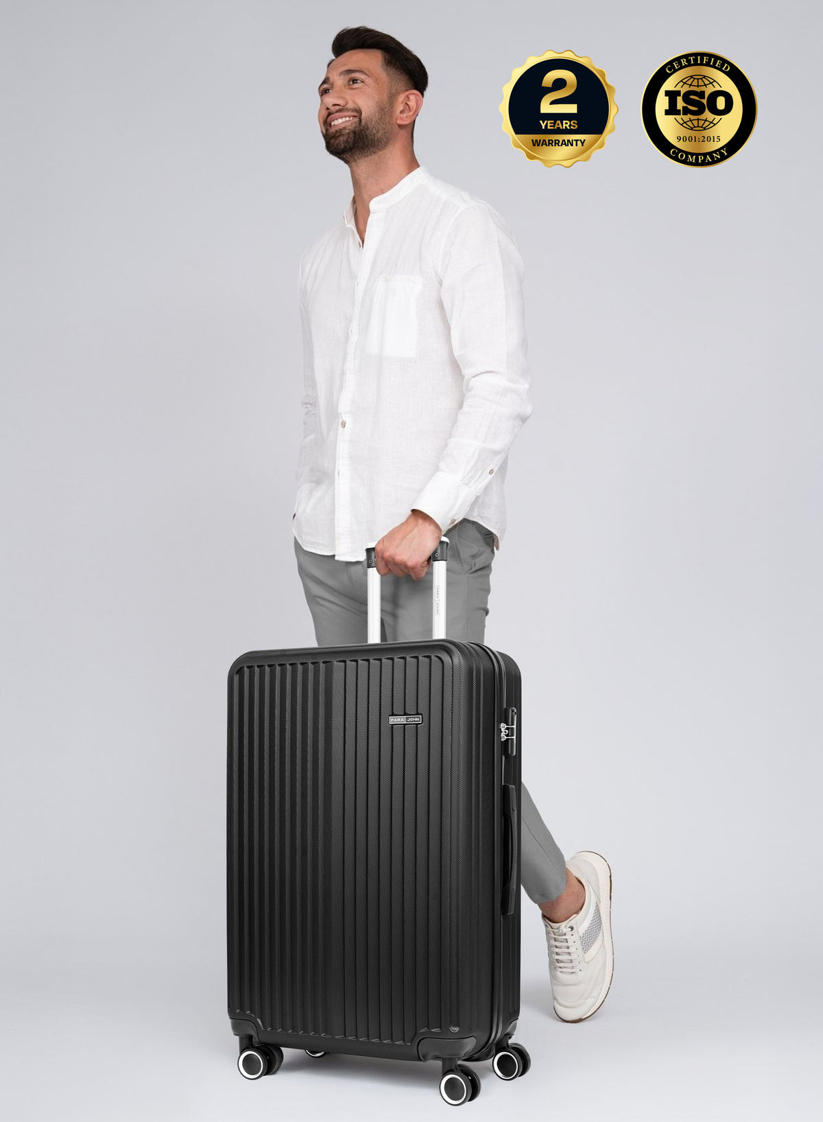 Parajohn Vertex Series 20" Cabin ABS Luggage | 10KG 8-Wheel Suitcase