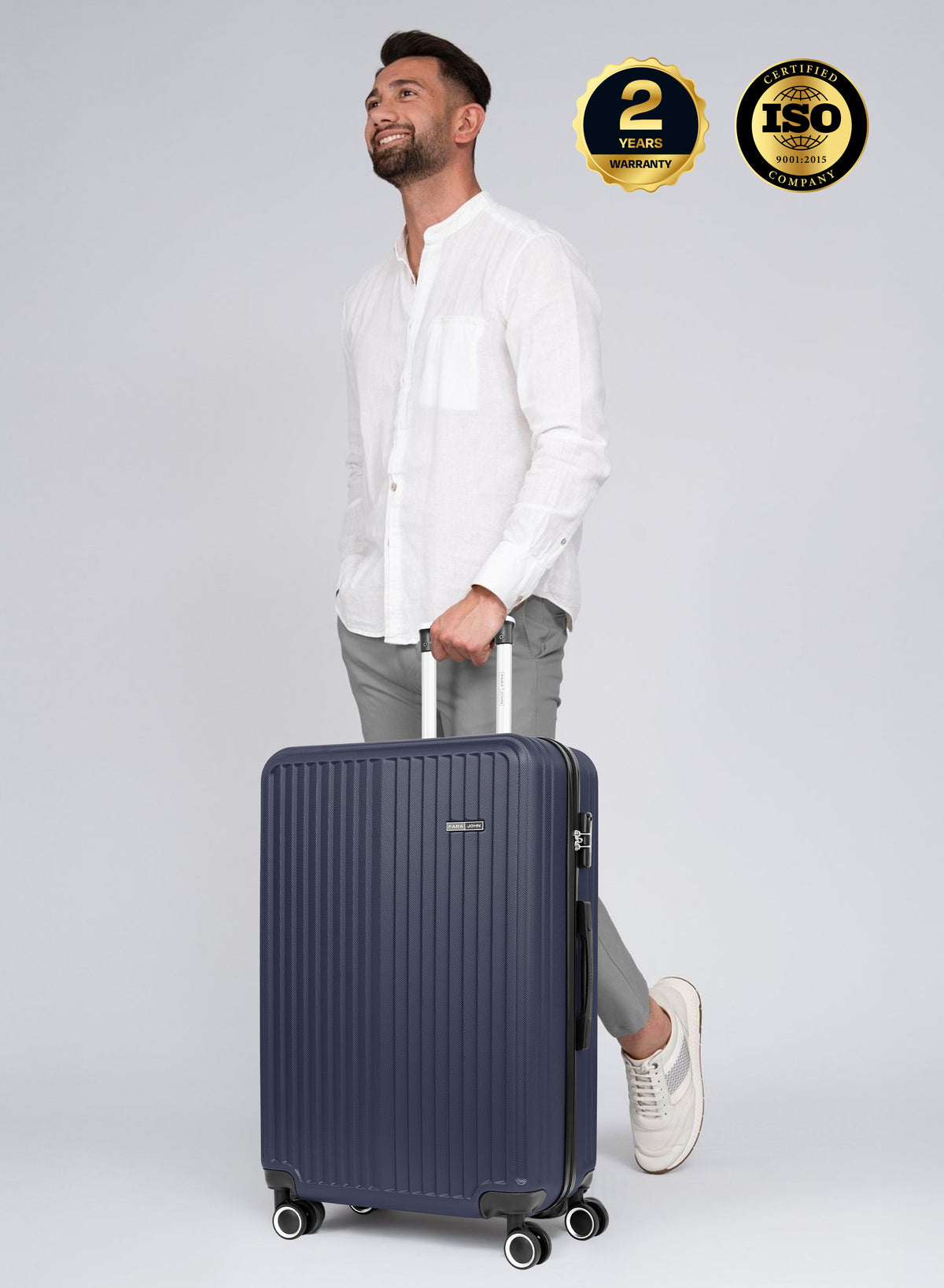 Parajohn Vertex Series 20" Cabin ABS Luggage | 10KG 8-Wheel Suitcase