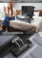 POPGLIDE Series 1 Piece Durable Lightweight Large 28 inches Carrying 30KG Material-ABS 8 Wheels Hard sided Travel Suitcase  PARAJOHN UAE
