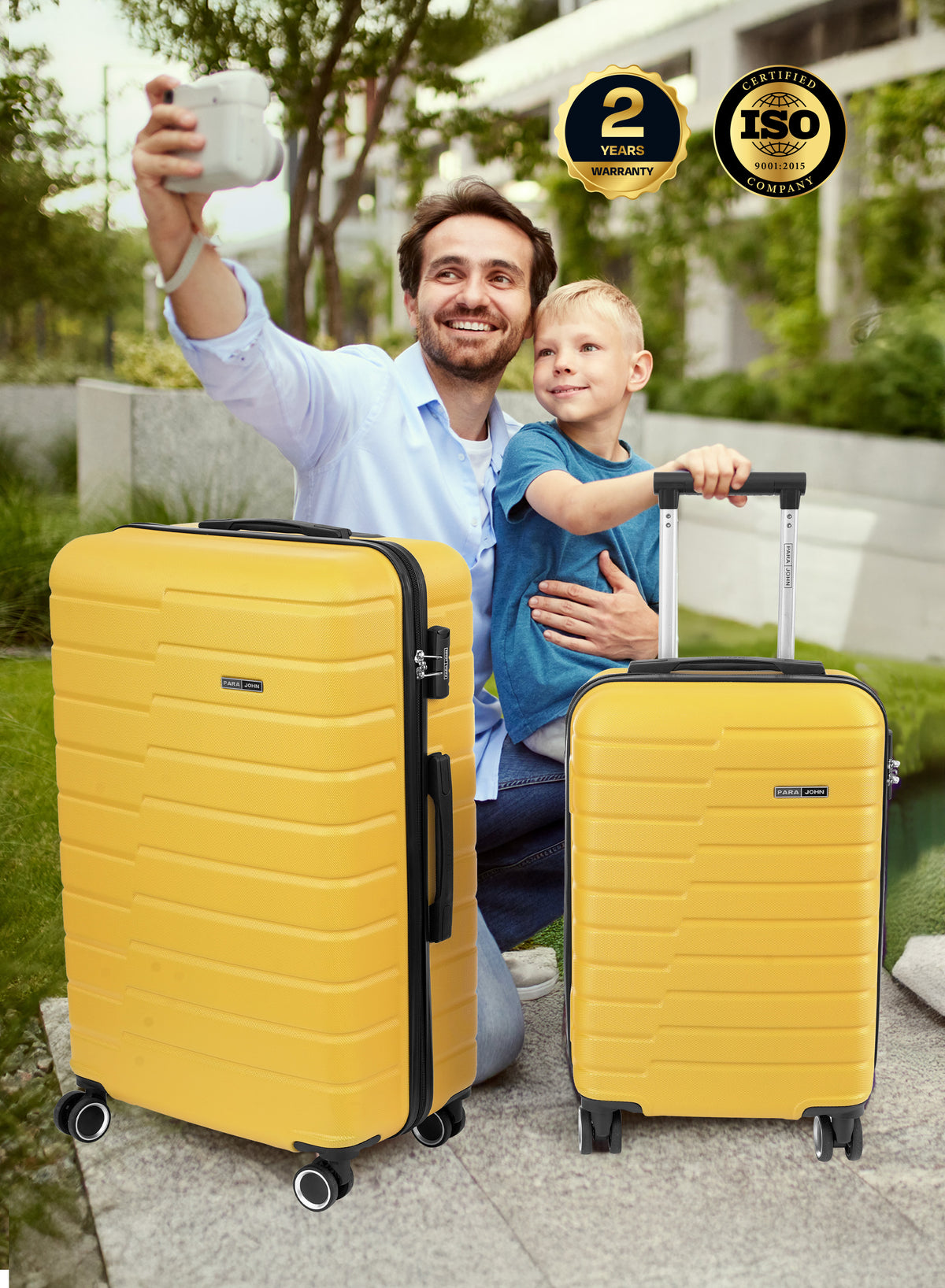 Parajohn POPGLIDE Series 28'' Large ABS Luggage | 30KG 8-Wheel Suitcase