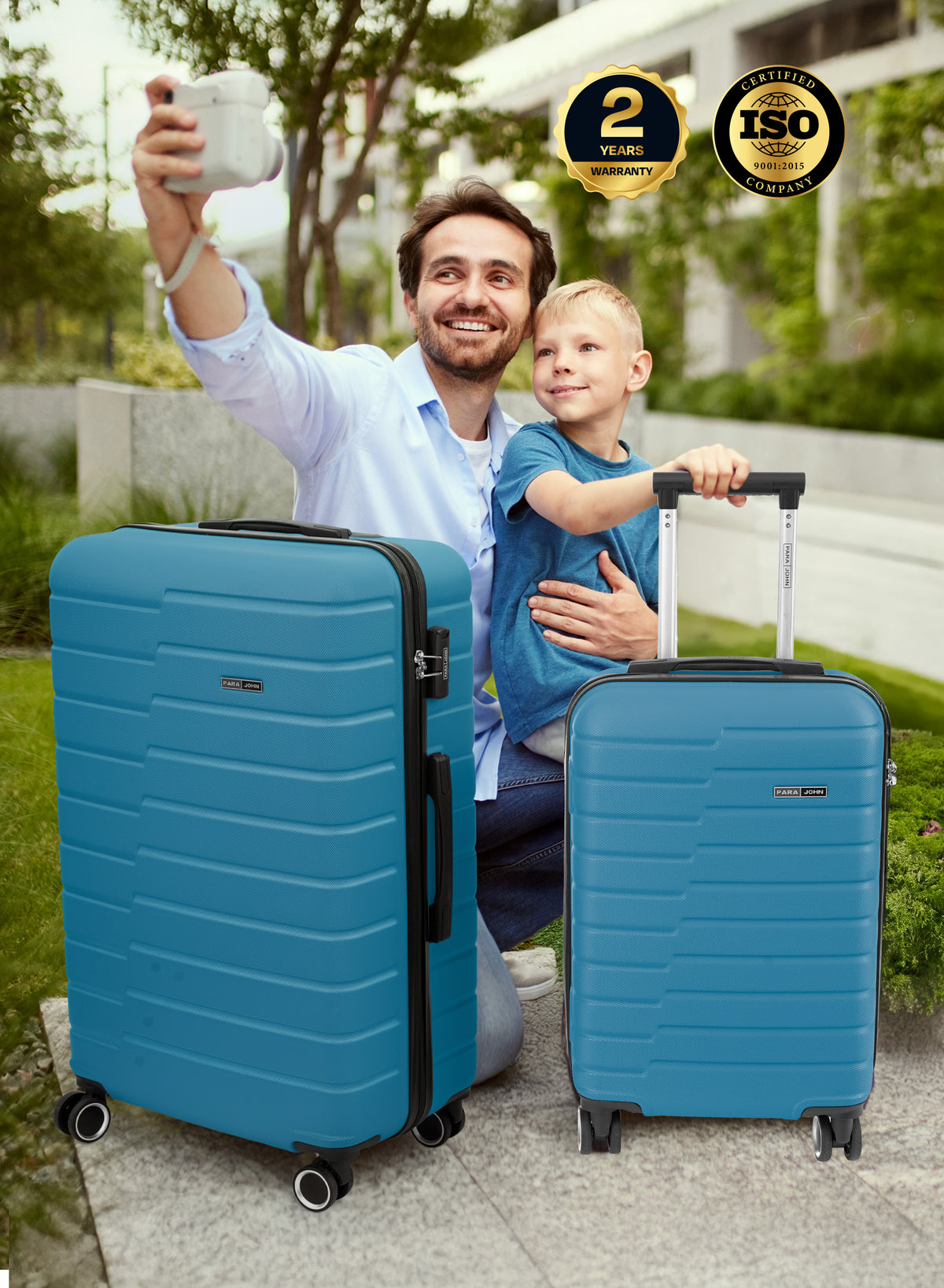 Parajohn POPGLIDE Series 28'' Large ABS Luggage | 30KG 8-Wheel Suitcase