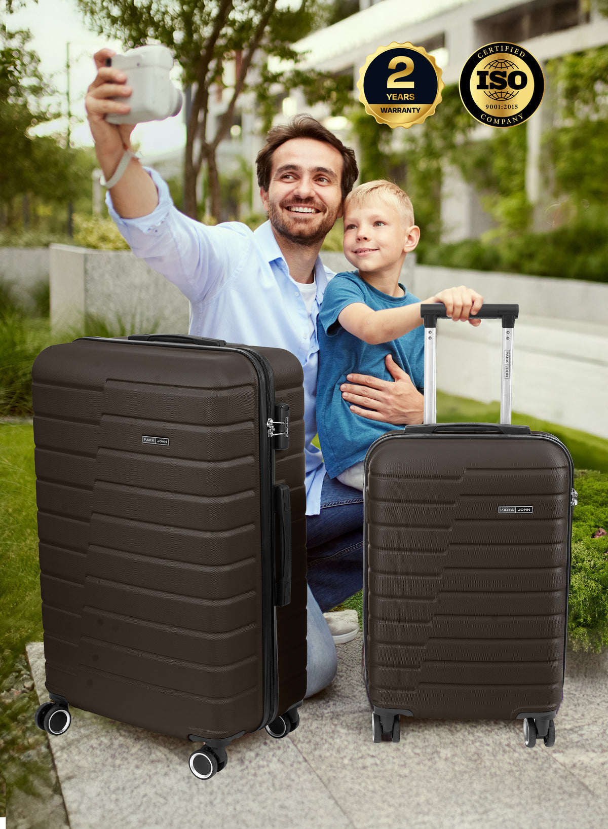 Parajohn POPGLIDE Series 28'' Large ABS Luggage | 30KG 8-Wheel Suitcase