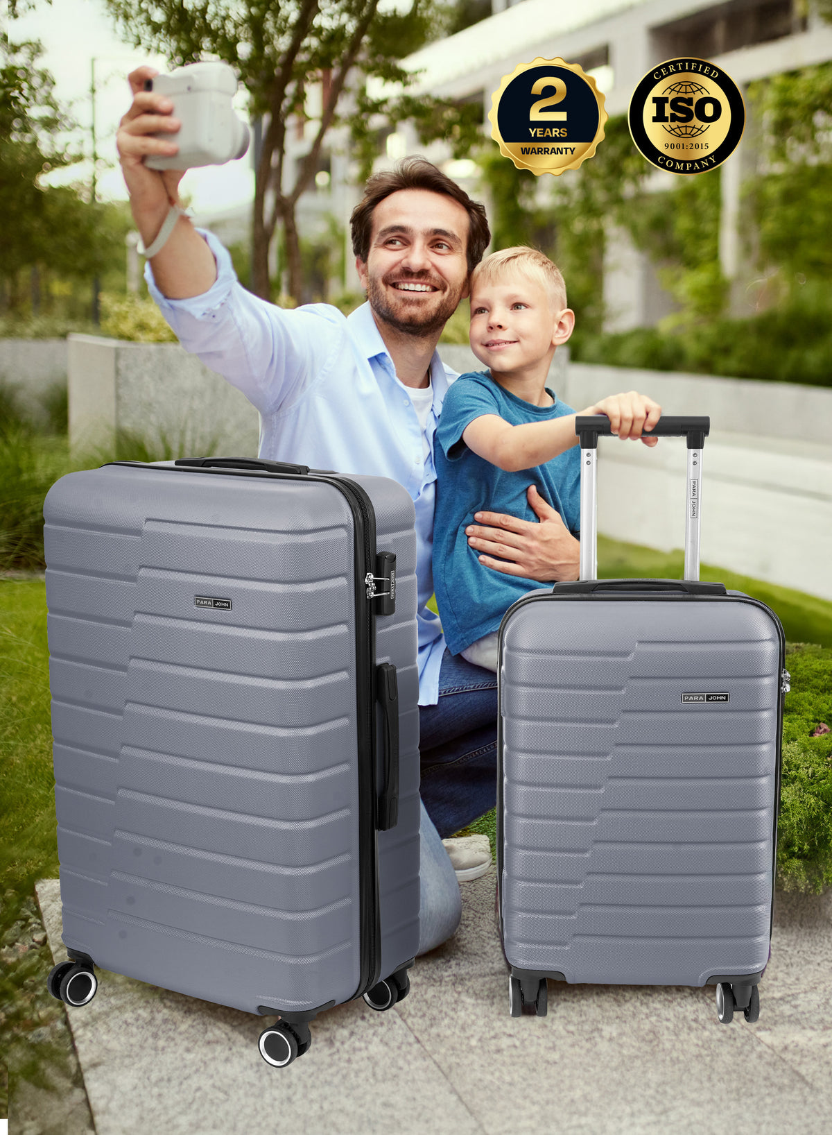 Parajohn POPGLIDE Series 28'' Large ABS Luggage | 30KG 8-Wheel Suitcase