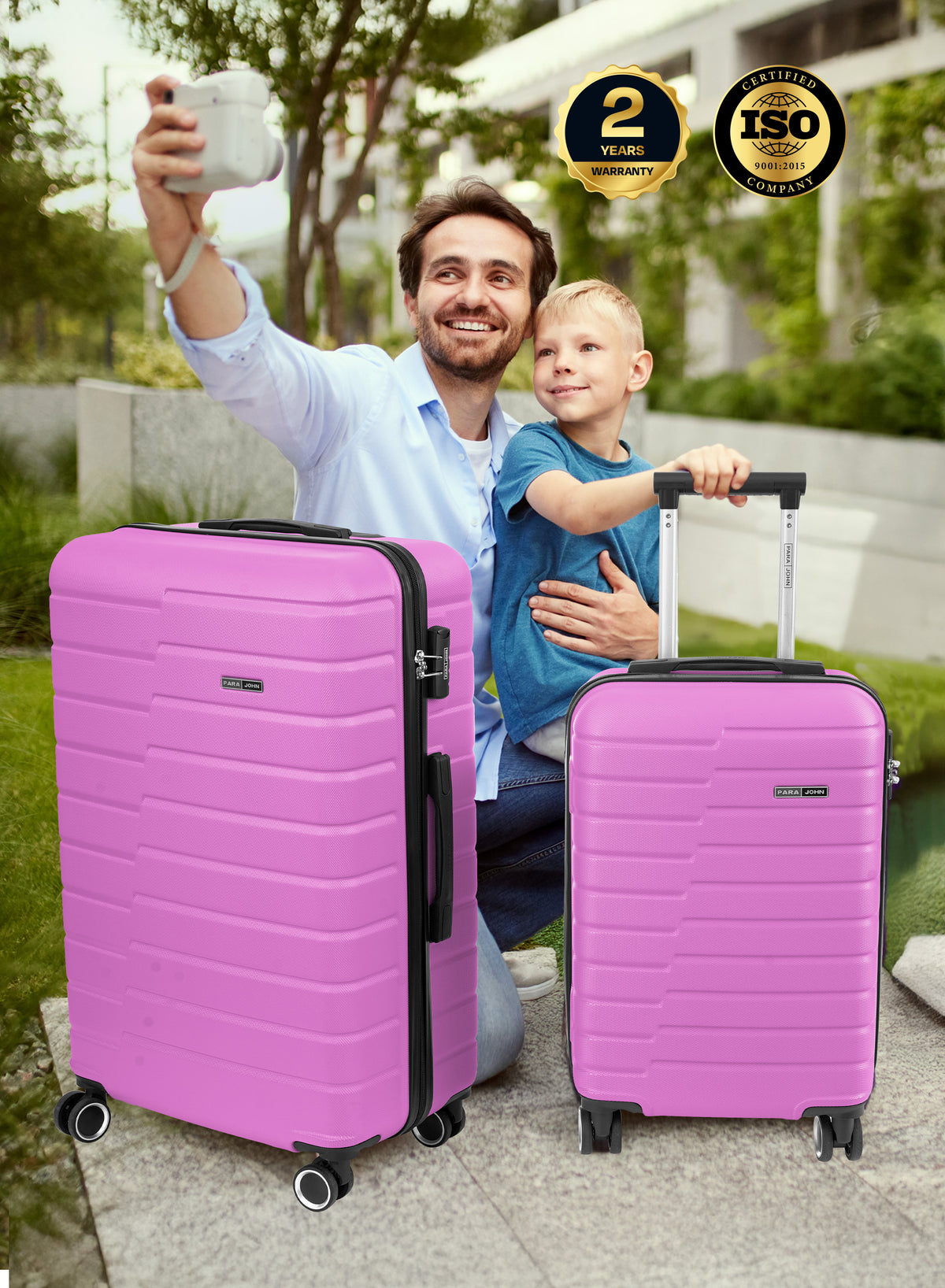 Parajohn POPGLIDE Series 28'' Large ABS Luggage | 30KG 8-Wheel Suitcase