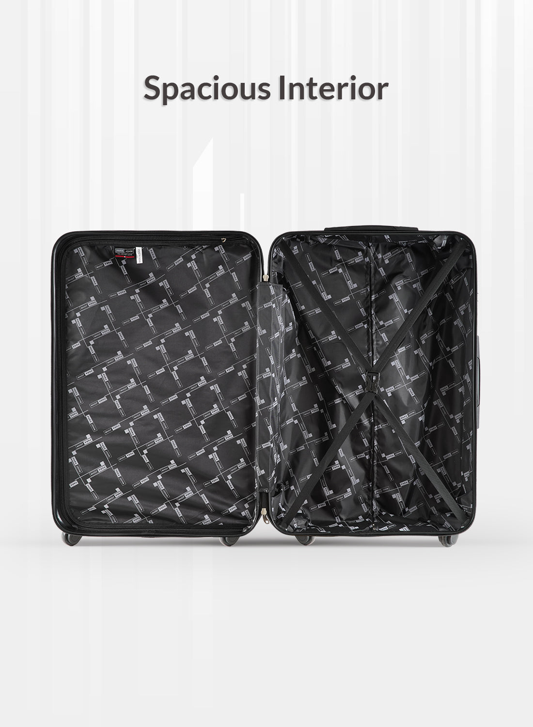 Noir 2 Pieces Hard Side Luggage Set