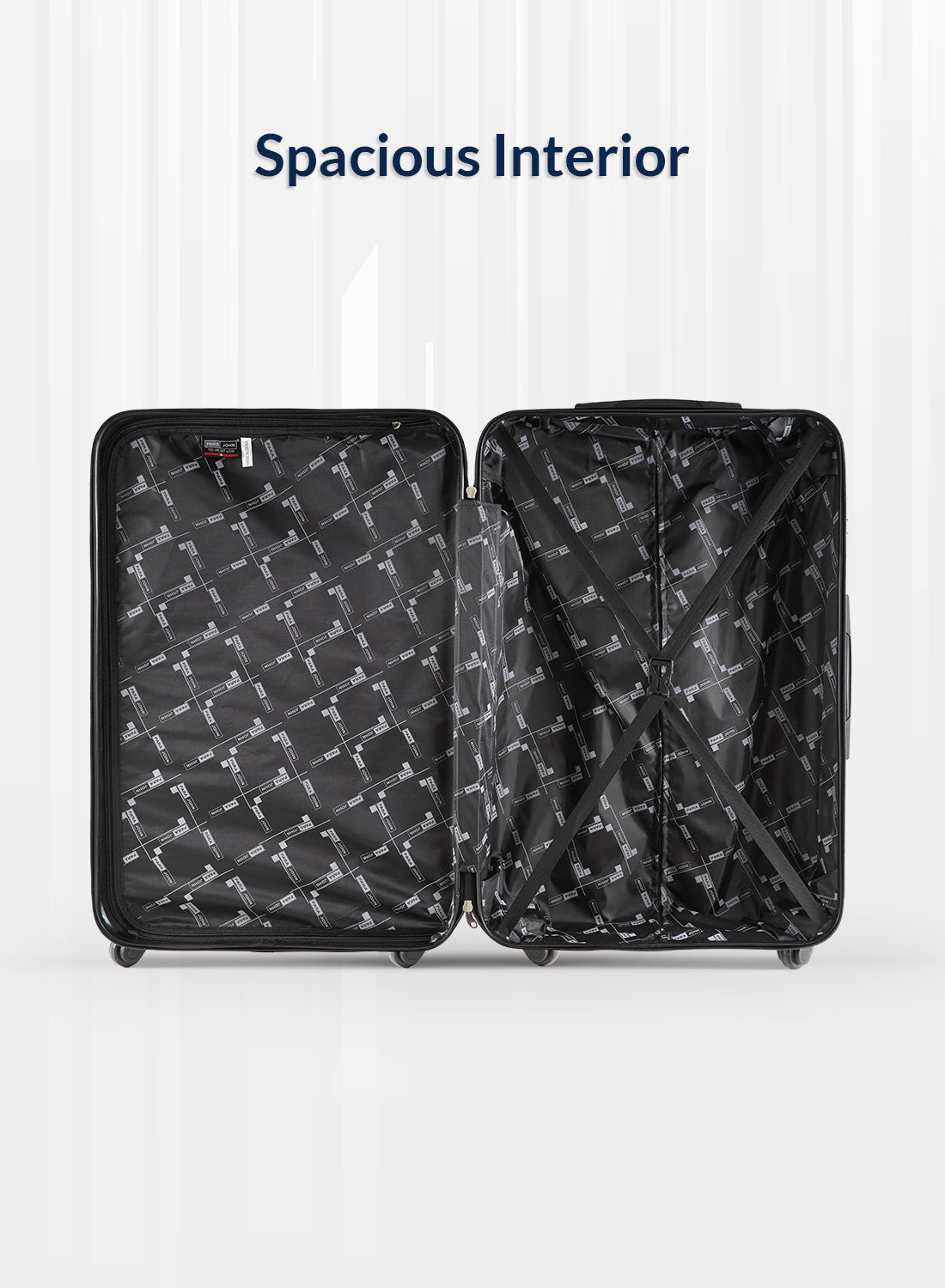 Noir 2 Pieces Hard Side Luggage Set