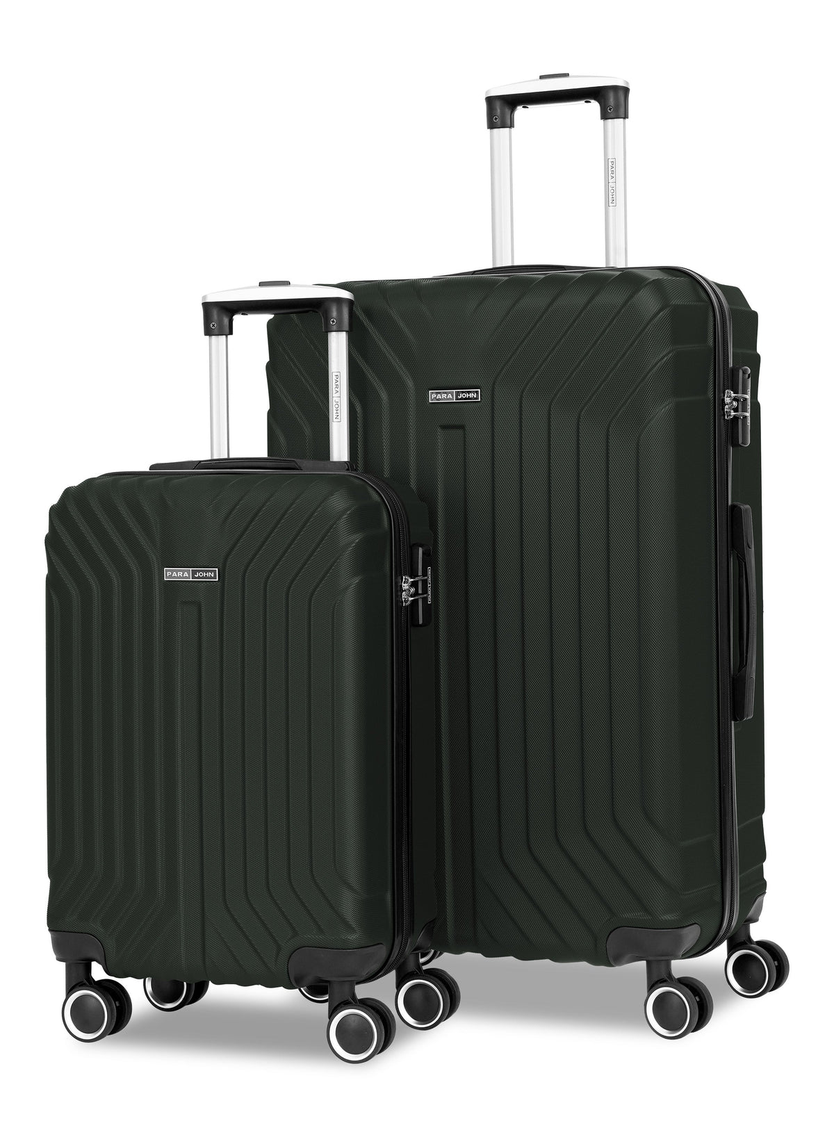Parajohn Noir Series Set of 2 Luggage | Lightweight Small 10KG & Large 30KG ABS 8 Wheels Trolley Hardsided Travel Suitcase  PARAJOHN UAE