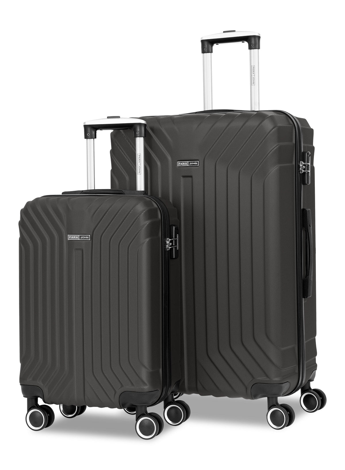 Parajohn Noir Series Set of 2 Luggage | Lightweight Small 10KG & Large 30KG ABS 8 Wheels Trolley Hardsided Travel Suitcase  PARAJOHN UAE
