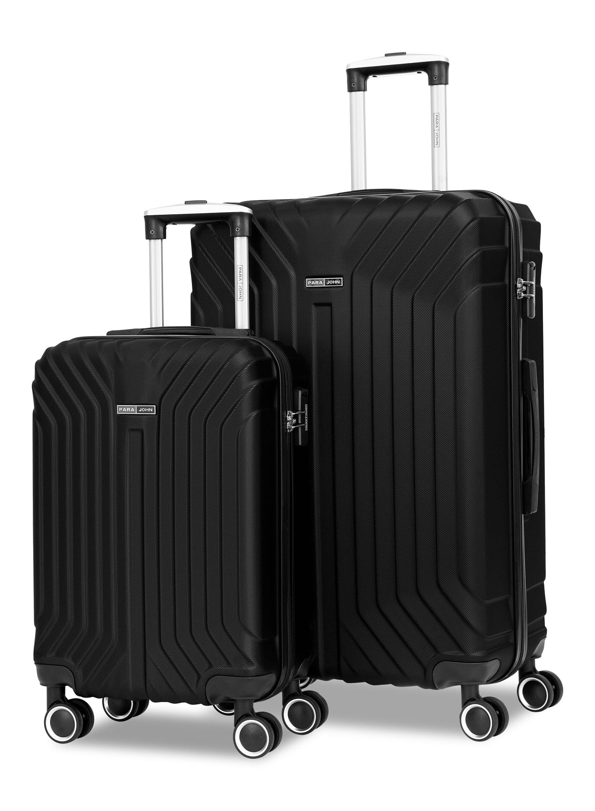 Parajohn Noir Series Set of 2 Luggage | Lightweight Small 10KG & Large 30KG ABS 8 Wheels Trolley Hardsided Travel Suitcase  PARAJOHN UAE