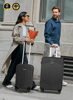 Parajohn Noir Series Set of 2 Luggage | Lightweight Small 10KG & Large 30KG ABS 8 Wheels Trolley Hardsided Travel Suitcase  PARAJOHN UAE