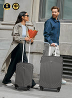 Parajohn Noir Series Set of 2 Luggage | Lightweight Small 10KG & Large 30KG ABS 8 Wheels Trolley Hardsided Travel Suitcase  PARAJOHN UAE