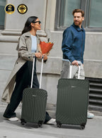 Parajohn Noir Series Set of 2 Luggage | Lightweight Small 10KG & Large 30KG ABS 8 Wheels Trolley Hardsided Travel Suitcase  PARAJOHN UAE