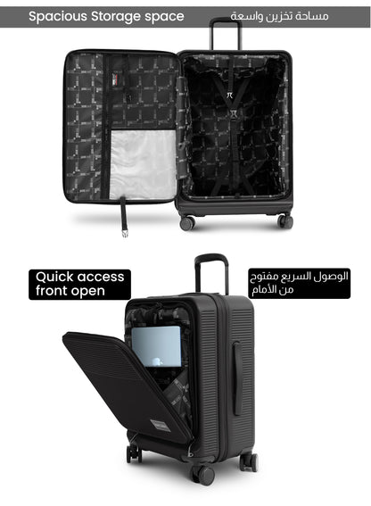 Parajohn FRONTARA Series Set of 2 Front Open ABS + Polycarbonate 20KG+30KG  Premium Luggage Set