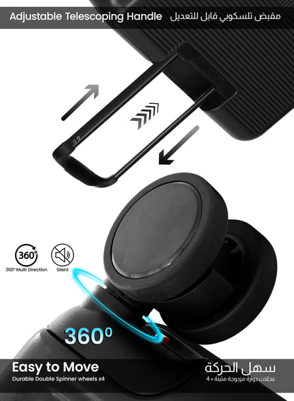 Parajohn FRONTARA Series Set of 2 Front Open ABS + Polycarbonate 20KG+30KG  Premium Luggage Set