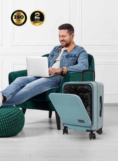 Parajohn FRONTARA Series Set of 2 Front Open ABS + Polycarbonate 20KG+30KG  Premium Luggage Set