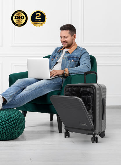 Parajohn FRONTARA Series Set of 2 Front Open ABS + Polycarbonate 20KG+30KG  Premium Luggage Set