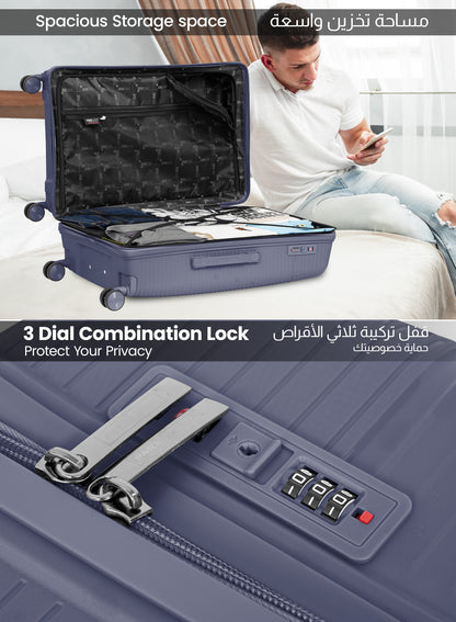 Parajohn Skyline Series Set of 2 Polypropylene 10KG+30KG  Premium Luggage Set