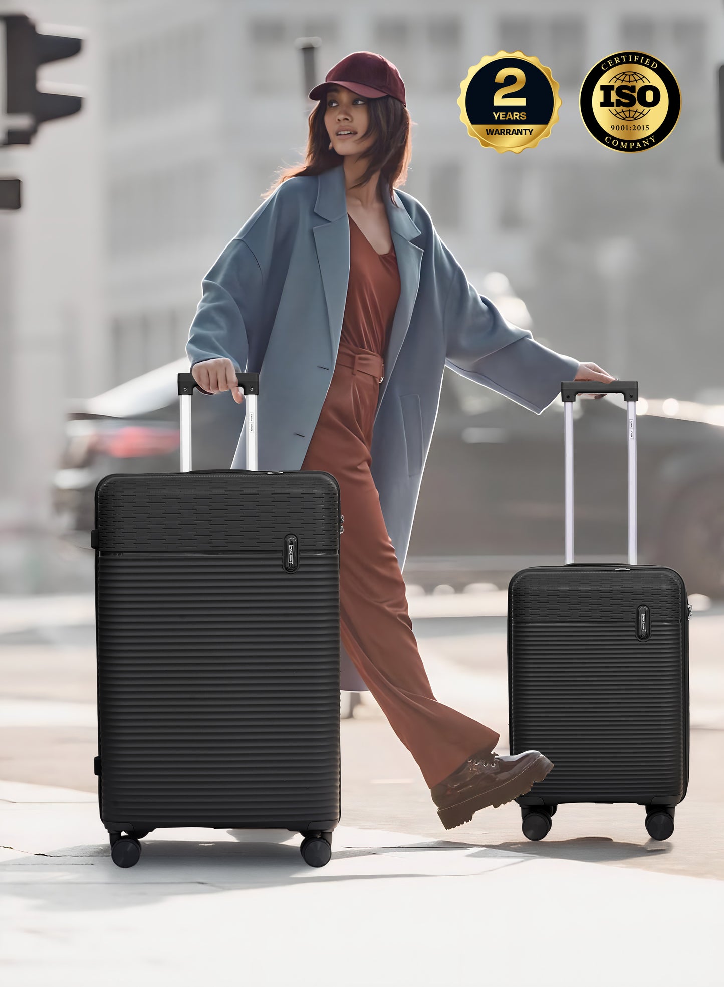 Parajohn Skyline Series Set of 2 Polypropylene 10KG+30KG  Premium Luggage Set