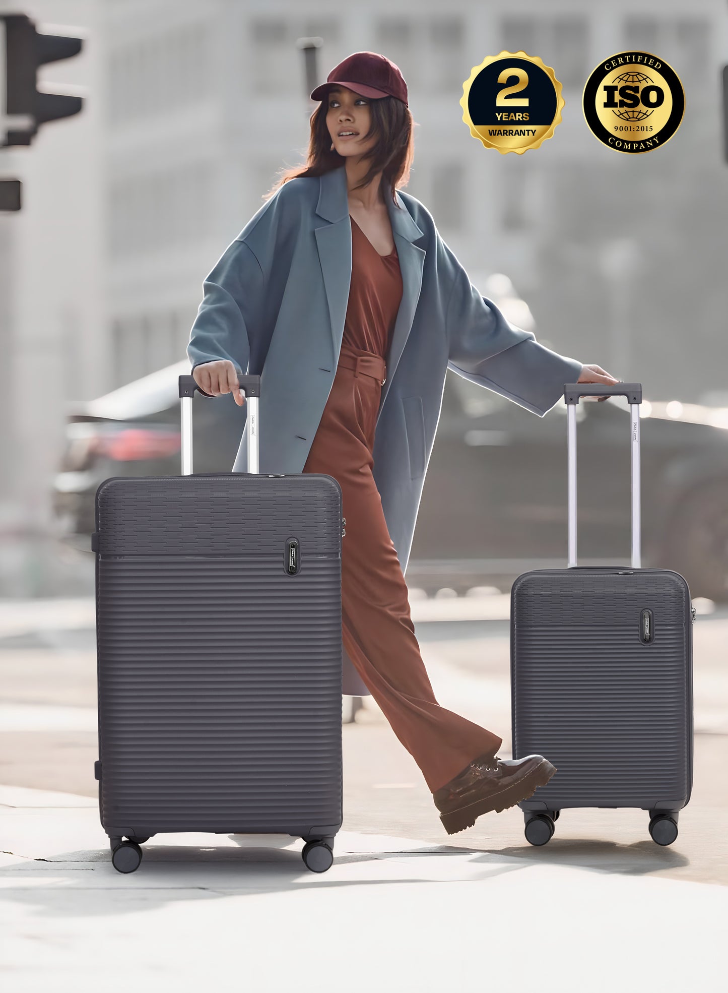 Parajohn Skyline Series Set of 2 Polypropylene 10KG+30KG  Premium Luggage Set