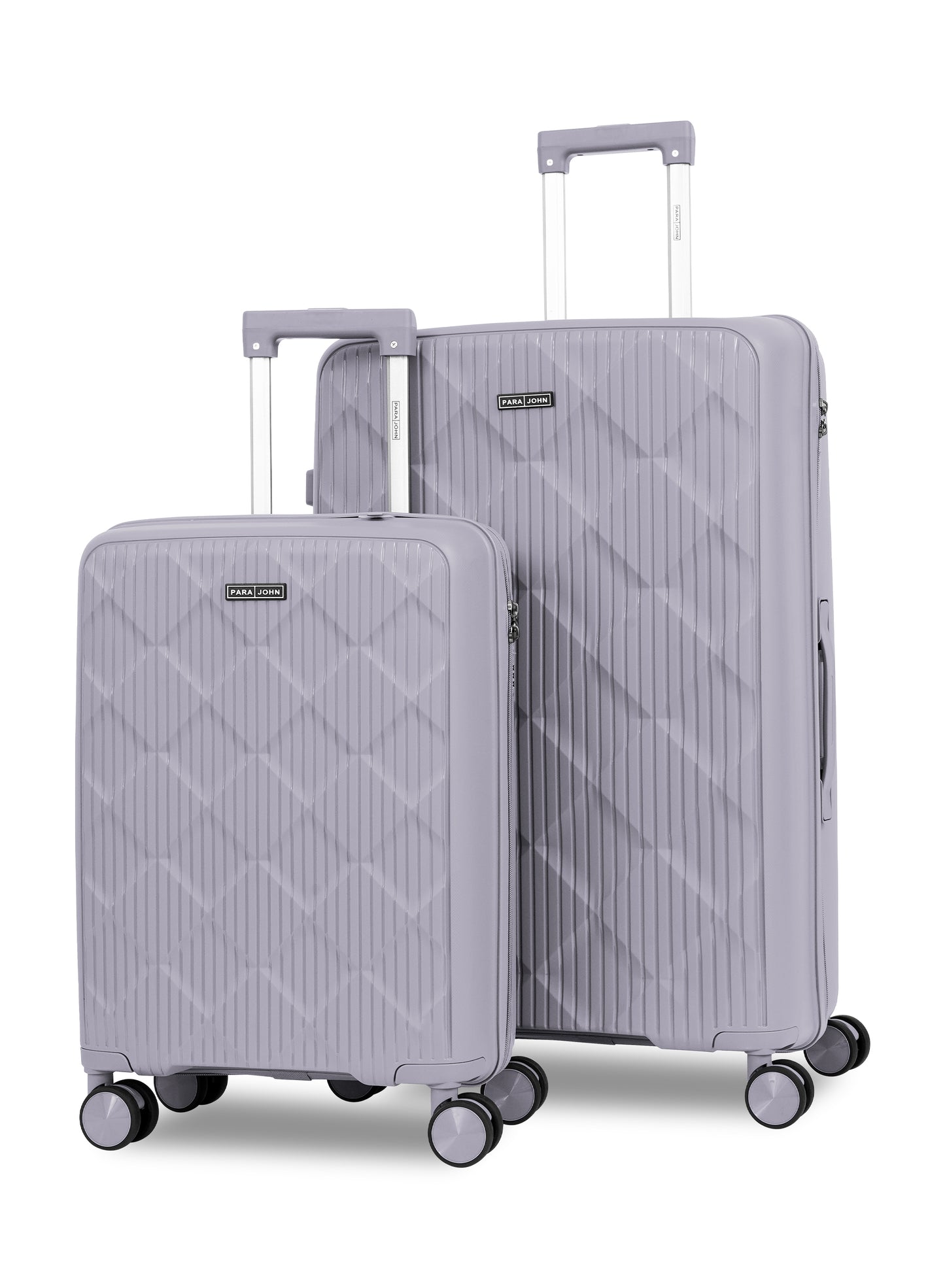 Parajohn CarryX Series Set of 2 Luggage| Small 10KG & Large 30KG Polypropylene 8 Wheel Trolley Hardsided Travel Suitcase