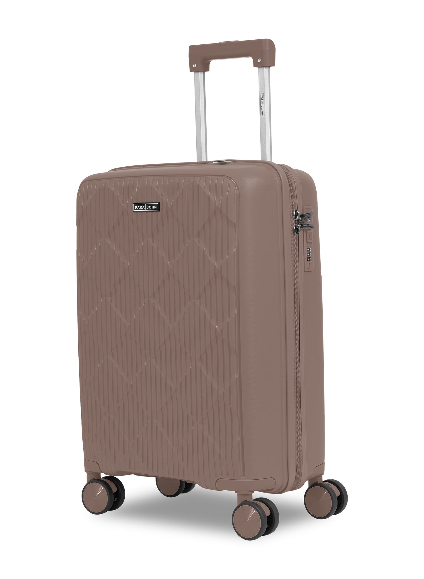 Parajohn CarryX Series Set of 2 Luggage| Small 10KG & Large 30KG Polypropylene 8 Wheel Trolley Hardsided Travel Suitcase