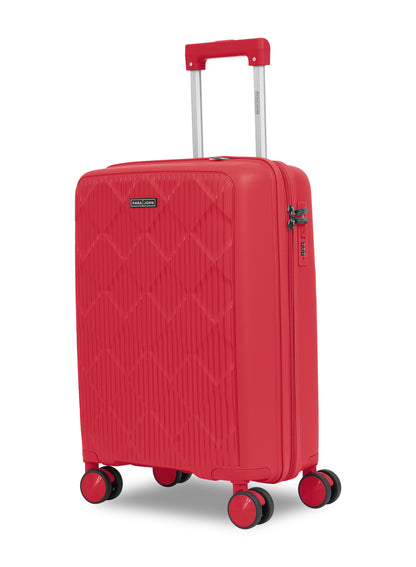 Parajohn CarryX Series Set of 2 Luggage| Small 10KG & Large 30KG Polypropylene 8 Wheel Trolley Hardsided Travel Suitcase