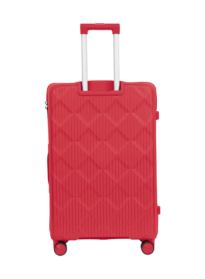 Parajohn CarryX Series Set of 2 Luggage| Small 10KG & Large 30KG Polypropylene 8 Wheel Trolley Hardsided Travel Suitcase