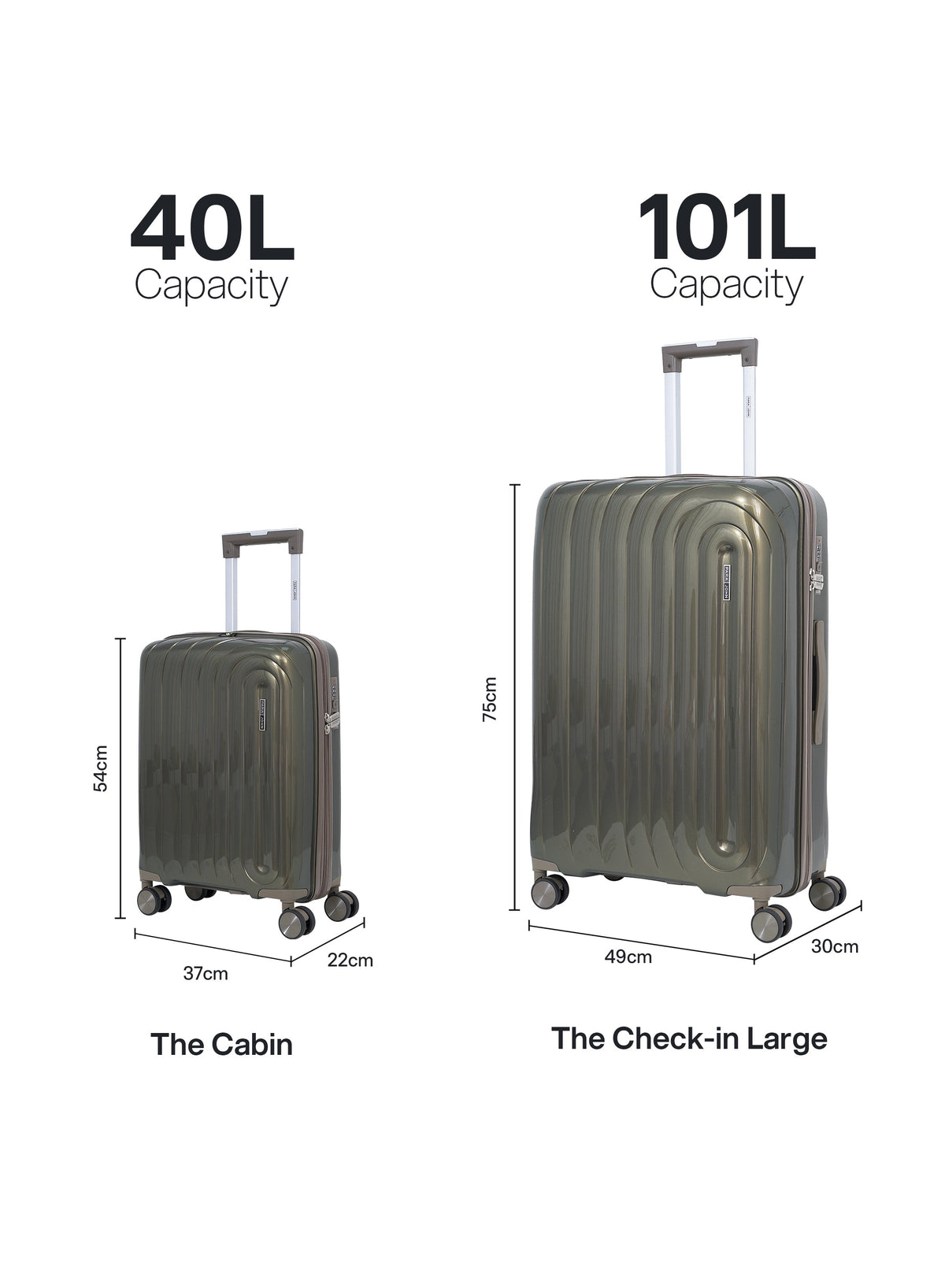 Parajohn ARMOUR - Colour-Shift PP Luggage Set of 2  PARAJOHN UAE