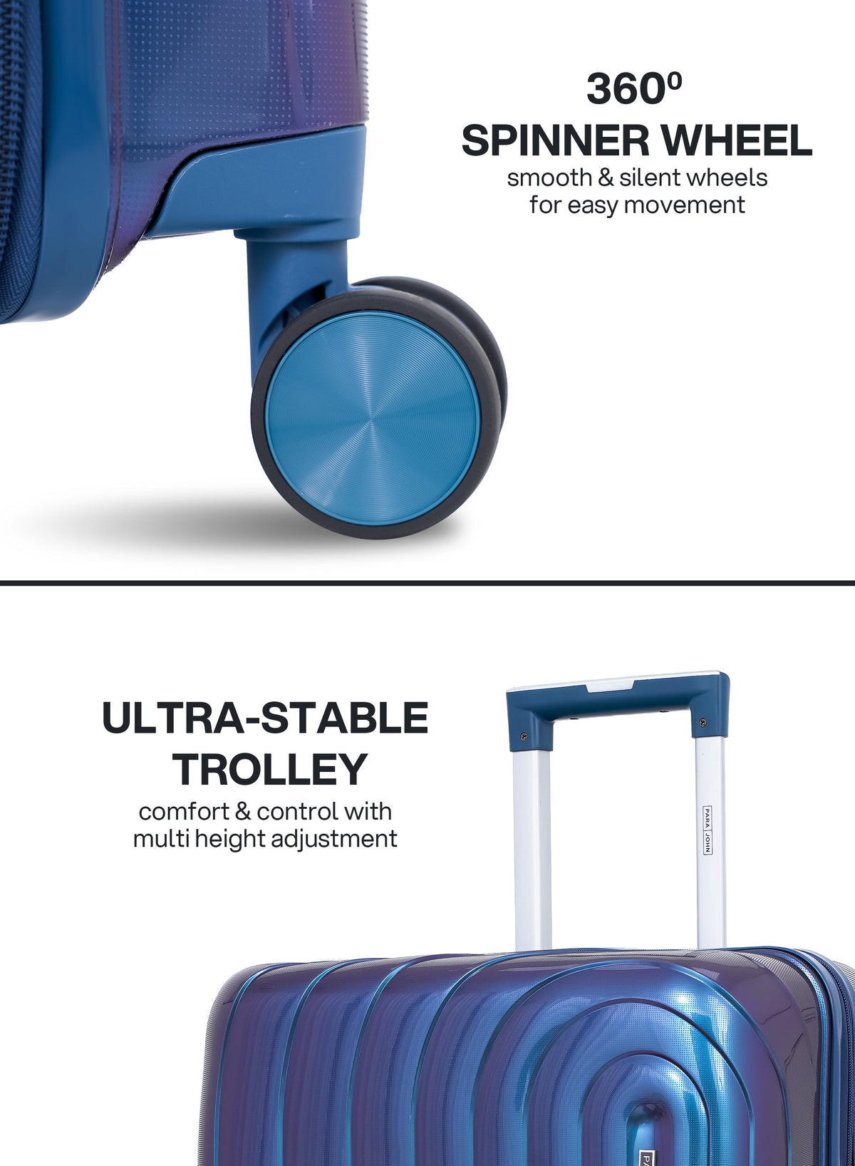 Parajohn ARMOUR - Colour-Shift PP Luggage Set of 2  PARAJOHN UAE