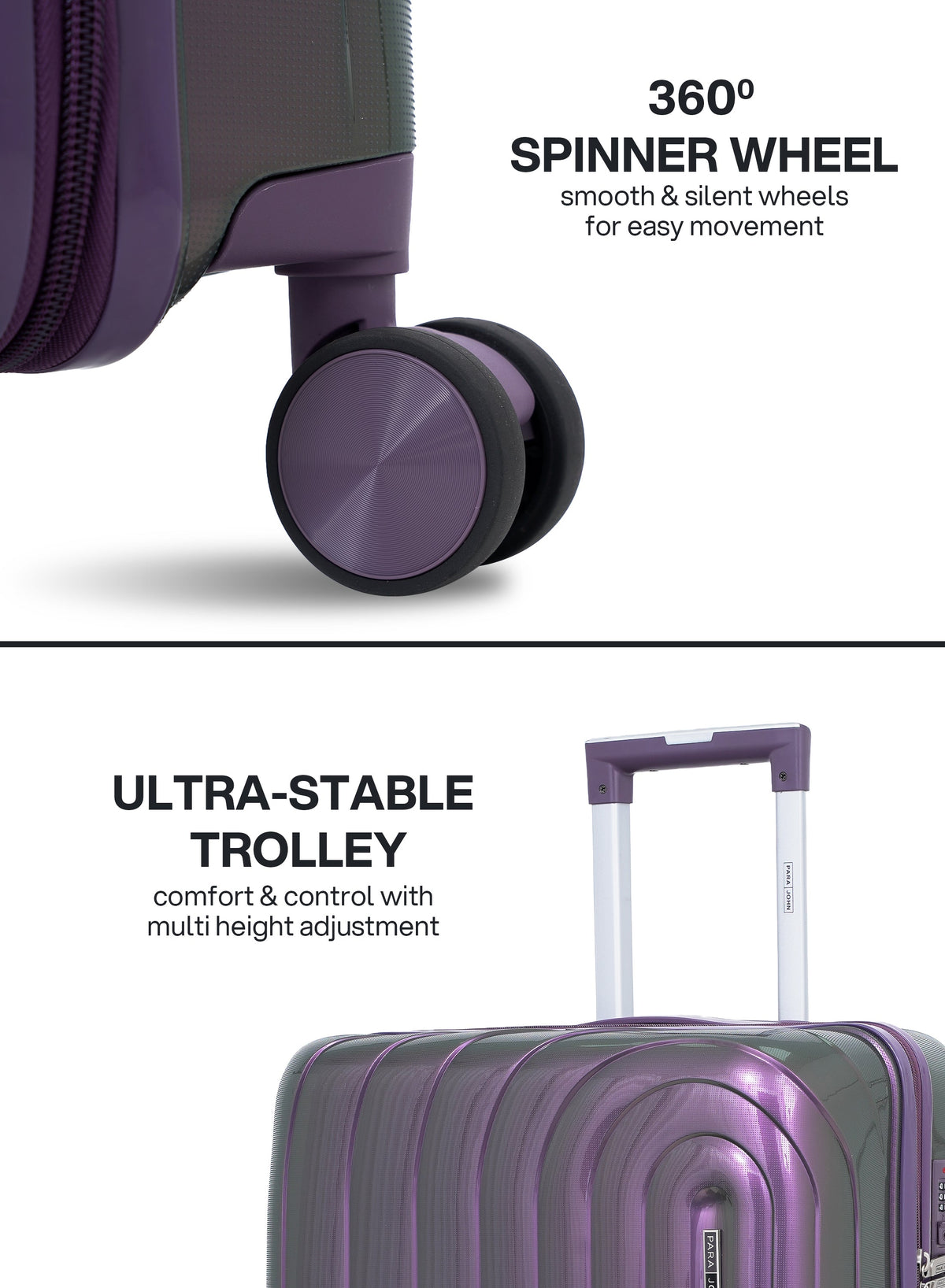 Parajohn ARMOUR - Colour-Shift PP Luggage Set of 2  PARAJOHN UAE