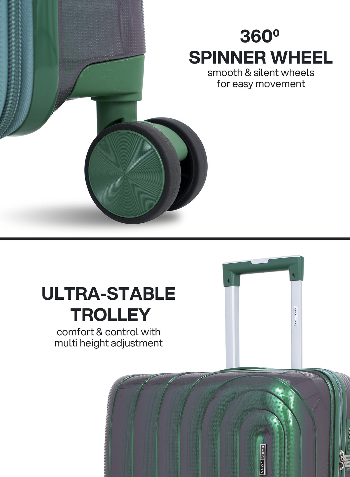 Parajohn ARMOUR - Colour-Shift PP Luggage Set of 2  PARAJOHN UAE