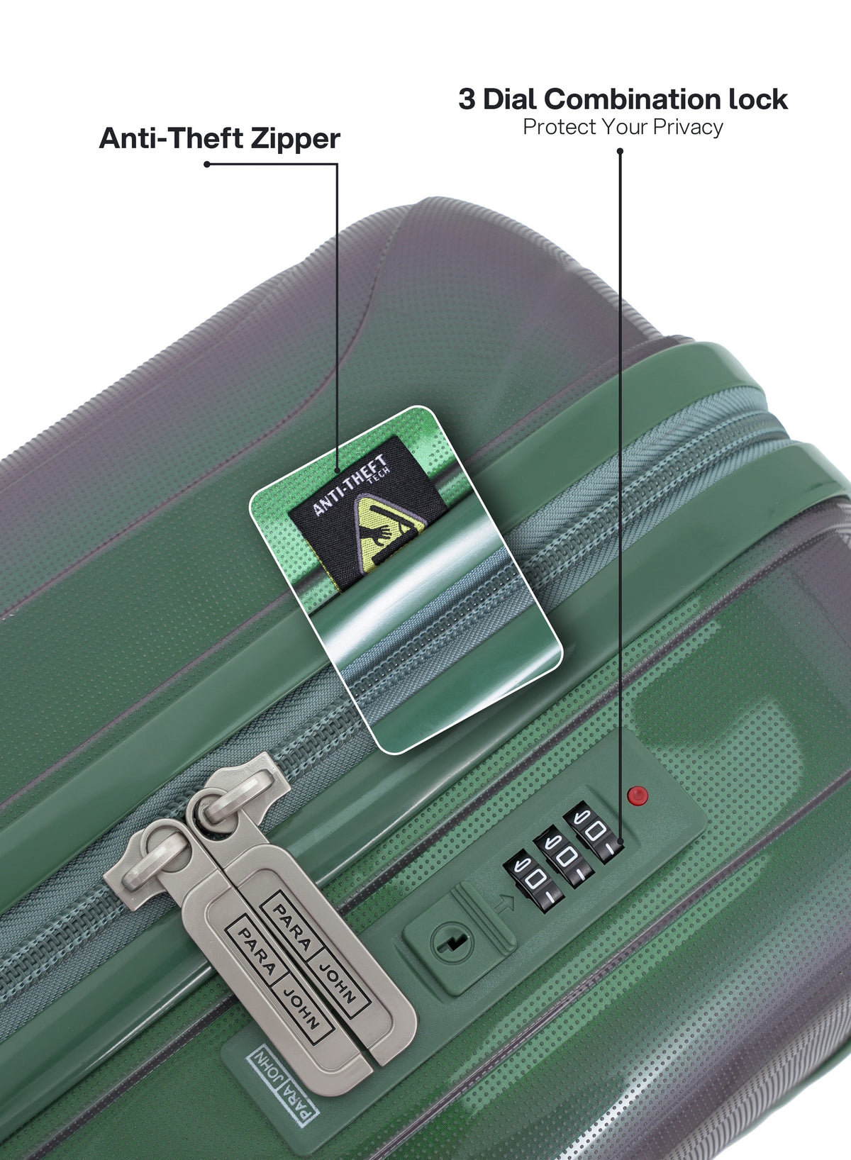 Parajohn ARMOUR - Colour-Shift PP Luggage Set of 2  PARAJOHN UAE